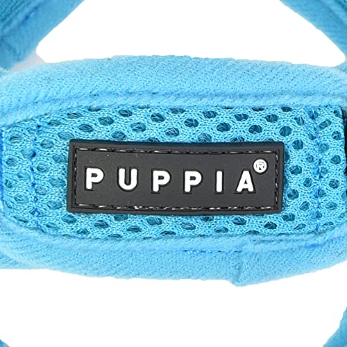 Puppia Soft Dog Harness X No Choke No Pull Adjustable Walking Training for Small and Medium Dog - Sky Blue - M