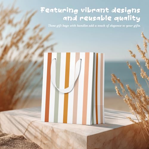 slapaflife Gift Bags Medium Size, Tissue Paper for Gift Bags Incl.Cards & Self-adhesive Envelope - Reusable & For Birthda...