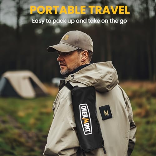 Overmont Ultralight Portable Camping Chair- Lightweight Folding Backpacking Chair, Support up to 330Lbs Compact Beach Chai...