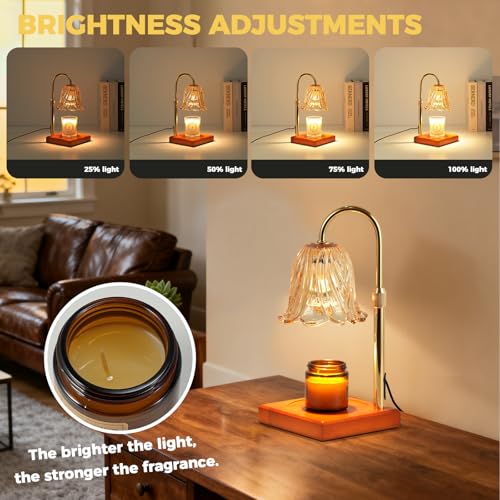GODONLIF Candle Warmer Lamp with Timer Dimmable, Birthday Gifts for Women Mom, House Warming Gifts New Home Decor, Wax Mel...
