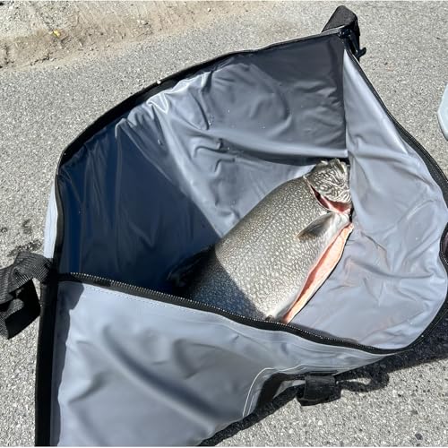 Buffalo Gear Insulated Fish Cooler Bag Portable Fish Kill Bag Keep Ice-cold More Than 48 Hours