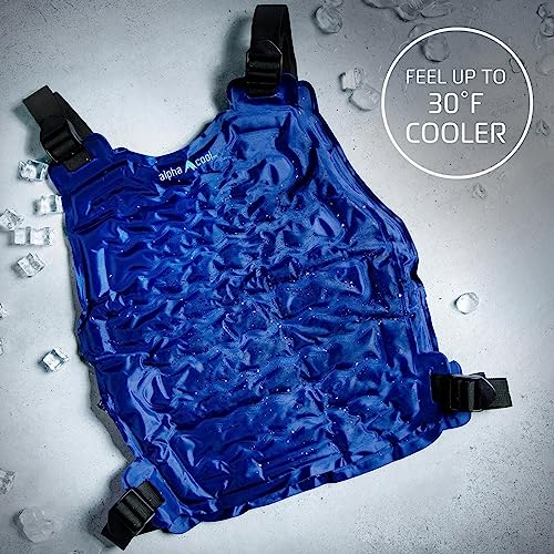 Alphacool Polar Cooling Vest for Men Women - Cooling Ice Vest Flexible Adjustable Reusable for Hot Weather Outdoor Working