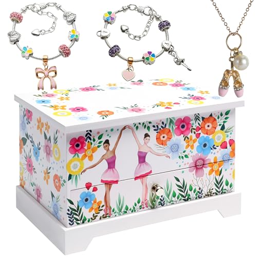 ABI + OLIE Ballerina Jewelry Box for Girls, Musical Jewelry Box, Kids Music Boxes - Perfect Dance Recital & Birthday Gifts...