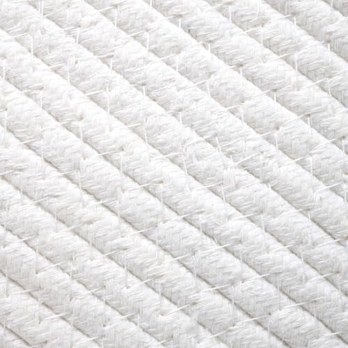 SUNCOLOR Small Woven Gift Basket Set with Cut Paper Shred Filler, Pull Bow & Cellophane Bag, 12x8x5 Inch Durable Cotton Ro...