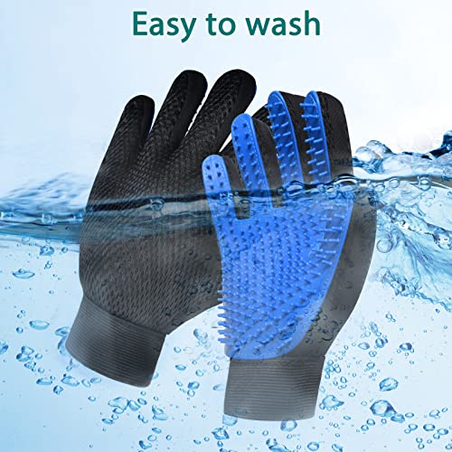 GJEASE Cat Grooming Glove Brush,Pet Hair Remover Tool,Reusable Dog Hair Fur Remover for Carpet,Furniture,Couch,Clothes,Ec...