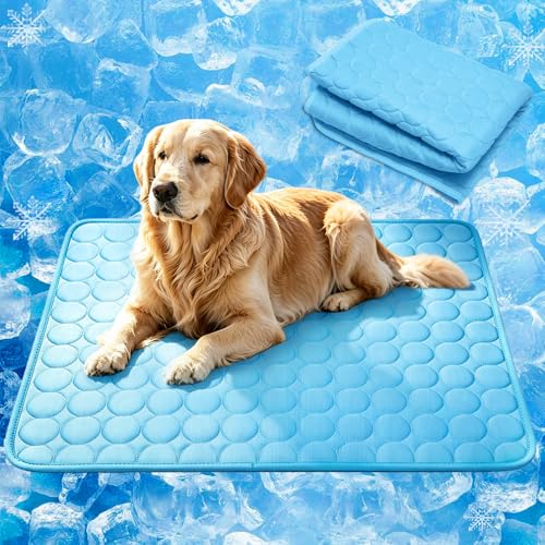 MeiLiMiYu Dog Cooling Mat 2026 Upgraded Arc-Chill Cooling Dog Bed Mat, Washable Pet Cooling Pad (Q-Max>0.4) Cooling Mat fo...