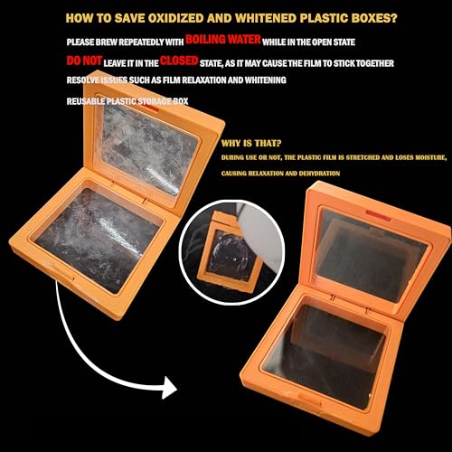 12PCS 3D Floating Frame Display Stand, Jewelry Box, Gift Box, Ornament Organizer, Small Travel Jewelry Box, PE Film Anti-O...