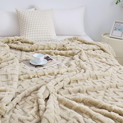 Aganear Fleece Throw Blanket - Cozy Soft Lightweight Fuzzy Throw Blanket for Women Portable Throw Blankets for Couch, Warm...
