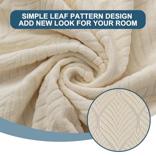 YUEANG Removable Washable Dining Chair Seat Covers Set of 4,Stretch Jacquard Chair Seat Cushion Protector Slipcovers, Rear...