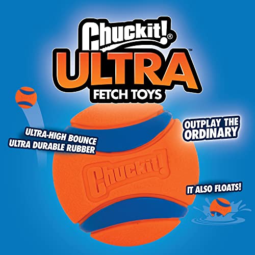 Chuckit! Ultra Ball Dog Toy, Balls for Dogs to Fetch, Durable Rubber, Small 2-inch, Pack of 2