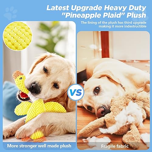 Vitscan Durable Dog Toys for Small Large Dogs, Dog Chew Toy for Not Aggressive Chewers, Tough Squeaky Interactive Dogs Toy...
