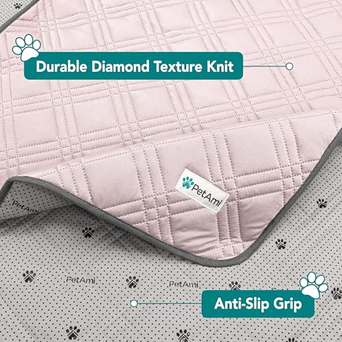 PetAmi Waterproof Cooling Mat for Dog, Premium Pet Cooling Blanket for Bed Crate, Anti Slip Indoor Dog Cool Pad for Sleepi...