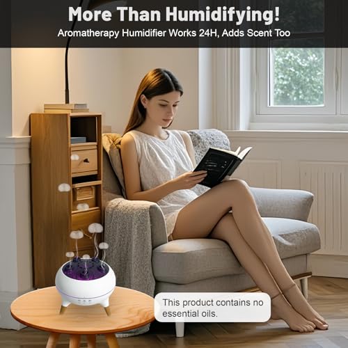 Aroma Diffuser with 7-Color Changing Lights, Quiet Ultrasonic Essential Oil Diffuser for Home, Auto Shut-Off, Cool Mist Hu...