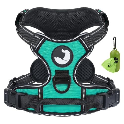Joytale No Pull Dog Harness Medium Sized Dog, Reflective Pet Vest with Front Clip, Adjustable Soft Padded Harnesses with E...