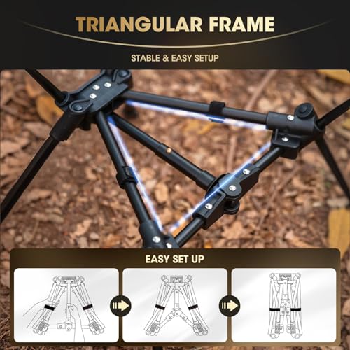 MOON LENCE Portable Camping Chair Backpacking Chair - The 4th Generation Ultralight Folding Chair - Compact, Lightweight F...