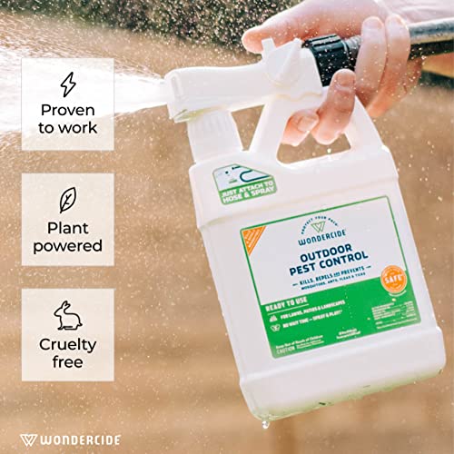 Wondercide - Outdoor Pest Control Spray with Natural Essential Oils - Mosquito, Ant, Insect Repellent, Treatment, Killer -...