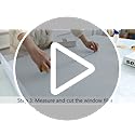rabbitgoo Window Privacy Film Rainbow Film Decorative Window Sticker, 3D Static Stained Glass Cling Tint for Home Heat Con...