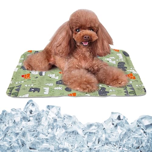 IDOLPET Dog Cooling Mat, Pet Self-Cooling Mat Pad Bed for Dogs Cats and Rabbits Easy Washable Summer Cool Down Comfortable...