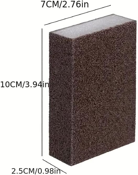 1pc Emery Magic Wipe Sponge, Pot Bottom Cleaning Descaling lron Rust Removal Dishwashing, Scouring Pads, Power Decontamina...