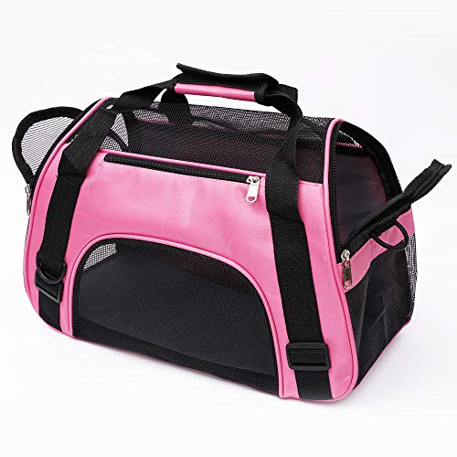 MuchL Cat Carrier for Small Cats Soft-Sided Pet Carrier for Cats Puppies Small Pets Airline Approved Lightweight Comfortab...