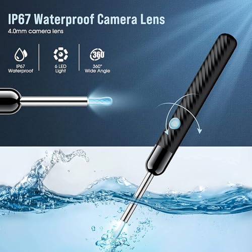 LEIPUT Ear Wax Removal - Earwax Remover Tool with 8 Pcs Ear Set - Ear Canal Cleaner with 1080P Camera - FSA HSA Eligible -...