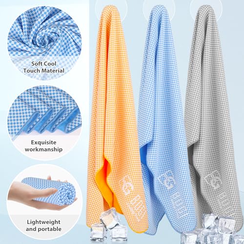 BOGI Cooling Towels for Neck and Face, Soft Breathable Cool Towel for Instant Cooling Stay Cool for Yoga, Sport, Gym, Camp...