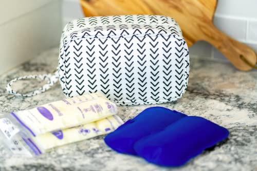 Jomaco Breastmilk Cooler Bag with Ice Pack - Insulated Breast Milk Cooler Travel Bag - Small Breastmilk Storage Bag Cooler...