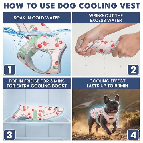 Spark Paws Dog Cooling Vest - SPF 50 UV Sun Protection - Summer Heat Relief Gear for Dogs, Lightweight, Evaporative Coolin...
