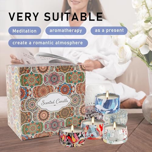 AYIQIW Set 36Pack Scented Candles Gifts Soy Wax Travel Tin Jar Candles for Home 2.5 OZ jar Candles for Mom, Birthday, Than...