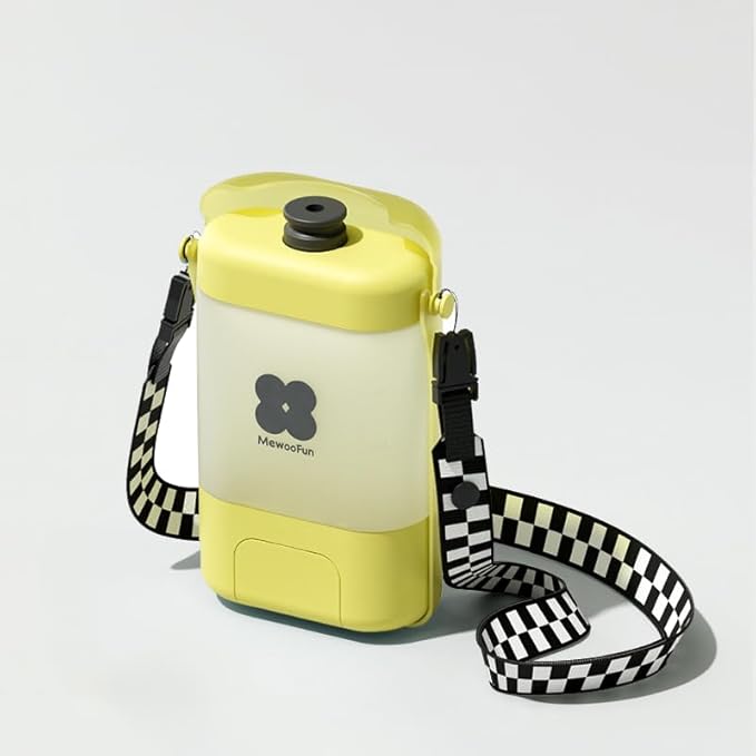 All-in-One Portable Dog Water Bottle with Treat Container, Foldable Bowl, Waste Bag Dispenser & Crossbody Strap – Leak-Pro...