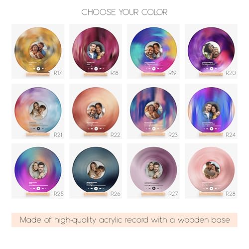 Personalized Vinyl Record, Decorative Vinyl Record with Custom Photo, Personalized Couples Gifts, Photo Gifts for Annivers...