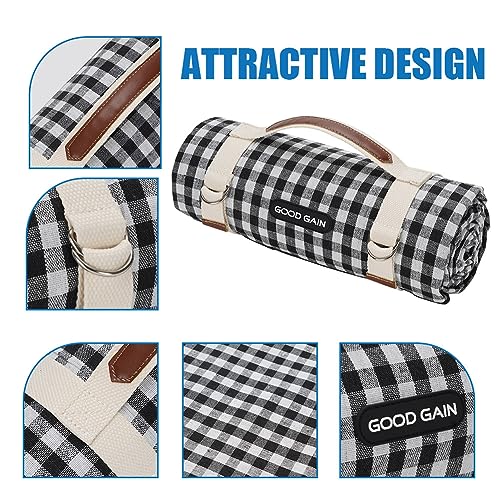 Picnic Outdoor Blankets Waterproof Extra Large - Beach Mat Sand Free Foldable with Carry Strap | Portable Camping Blanket...