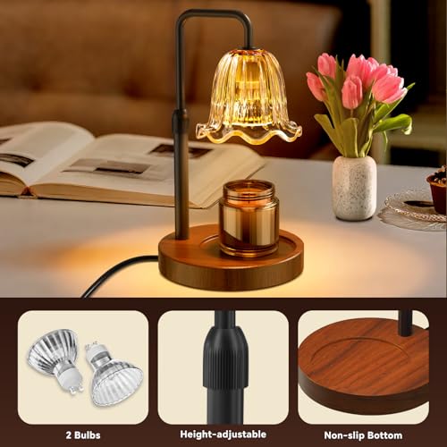 WarmEmbrace Candle Warmer Lamp with Timer Dimmer, Electric Candles Warmer Lamps for New Home Room Decor, Valentines Day Gi...