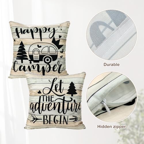 HunnmingRe 6 Pcs Rv Dinette Cushion Covers Stretch Washable Rv Dinette Cushion Covers Camper Accessories for Camper Car Be...