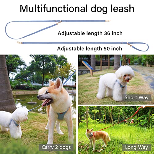 CHEDE No Pull Puppy Harness and Multifunction Dog Leash Set- 8 Colors Soft Adjustable No Choke Escape Proof Cute,Lightweig...