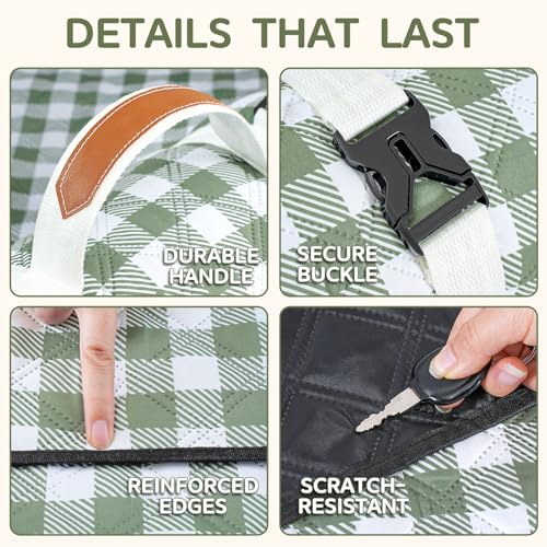 Genovega Waterproof Picnic Blanket Beach Outdoor Camping Mat Extra Large Foldable Cute Big Travel Essential Accessories Gi...