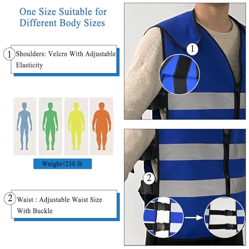 IAIGOGO Cooling Vest for Men Women Teens,Adjustable Ice Vest with 20 Pcs Ice Packs for Hot Weather Use,Ideal for Outdoor W...