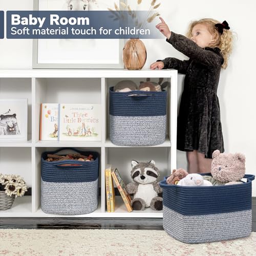 Goodpick Cube Storage Bins - Shelf Baskets for Towel Book Clothes, Closet Storage Bins for Office Woven Toy Basket for She...