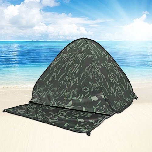 Eplze Automatic Pop Up Beach Tent Instant Portable Quick Sun Shelter for 2-3 Persons (Camouflage)