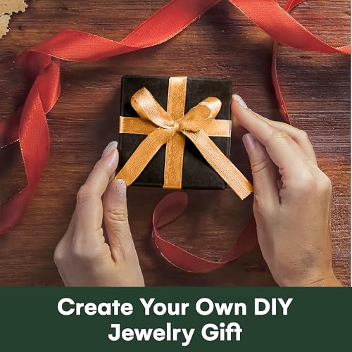 Dawhud Direct Small Jewelry Box - 6-Pack Cardboard Small Gift Boxes with Lids and Black Cushion - Ideal for Earrings, Brac...