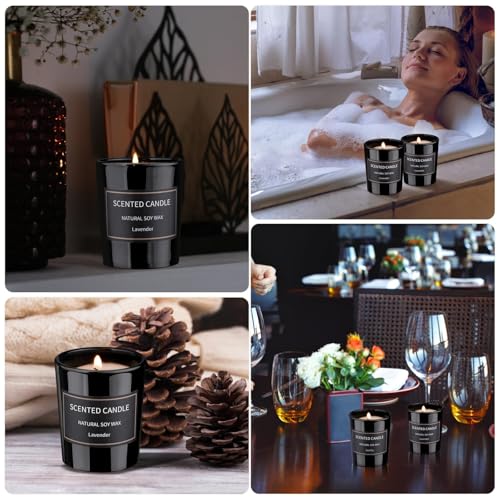 Candle Set, Holiday Scented Candle Soy Candles for Home Scented, Candle Gift Set for Women Men Holiday Candle Aromatherapy...