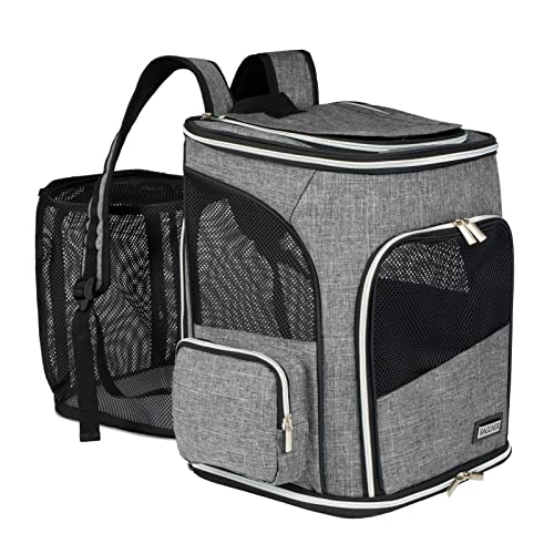 BAGLHER Expandable Pet Carrier Backpack，Pet Backpack for Small Cats Puppies Dogs Bunny, Airline-Approved Ventilate Backpac...