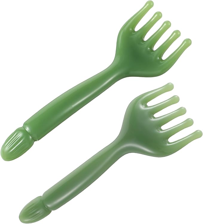 WY LIGHTING LEVEL 2Pcs Head Massager Manual Hair Scalp Massager Gua Sha Five Claw Massage Tool Comb Portable Handheld Resi...