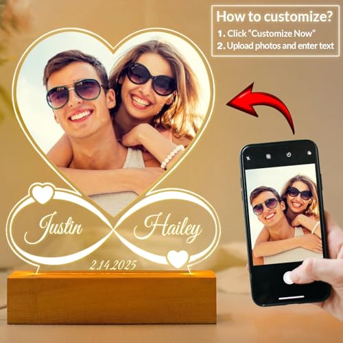 Kasofong Custom Picture Frame, Customized Picture Frames, Personalized Photo Frame, Personalized Anniversary Photo Gifts f...