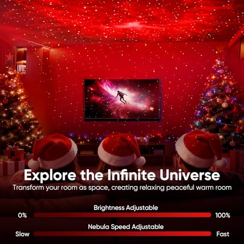 Astronaut Galaxy Star Projector Light, Aurora LED Night Light Lamp for Bedroom,Adults Kids Room Decor, Space Starry Nebula...