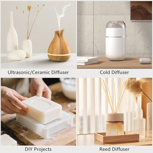 Hotel Collection Fragrance Oil Set 20 mL / 0.68 fl oz – Luxury Aromatherapy Essential Oils for Diffuser & Home Scenting, I...