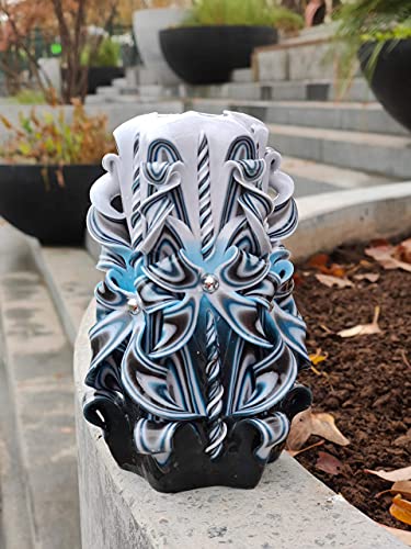 Handmade Carved Candle - Surprise Gift For Her - Decor Birthday Halloween Thanksgiving Christmas - Spiritual Living Room H...