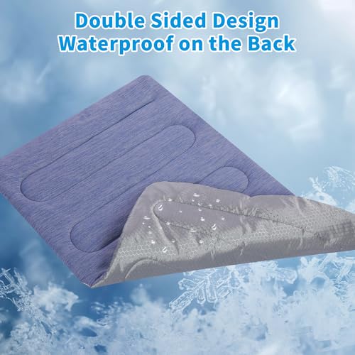 PAIGTEK Cooling Mat for Large Dogs - Double-Sided Waterproof & Cool, Q-MAX>0.47, Portable Dog Cooling Mat for Summer. (L (...