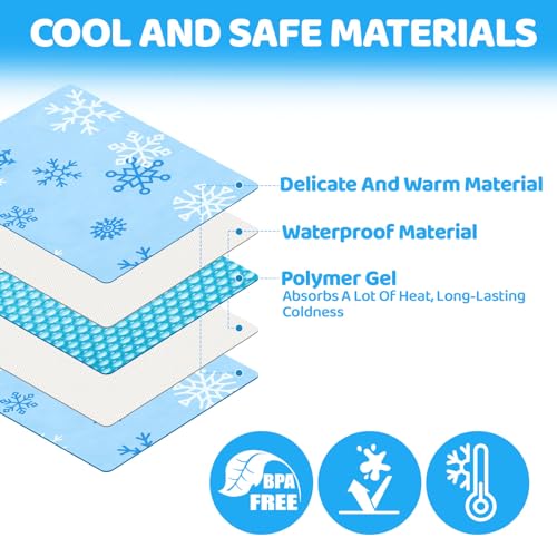 Orzbow Car Seat Cooling Pad with Insulated Bag, Gel Car Seat Cooler Pad for Babies, Toddler, Infant, Portable Cooling Mat ...
