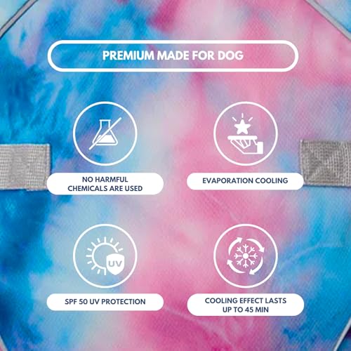 Spark Paws Dog Cooling Vest - SPF 50 UV Sun Protection - Summer Heat Relief Gear for Dogs, Lightweight, Evaporative Coolin...